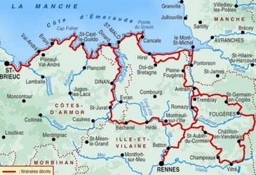 carte de la cote emeraude