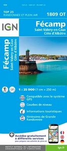 carte ign FECAMP COTE ALBATR